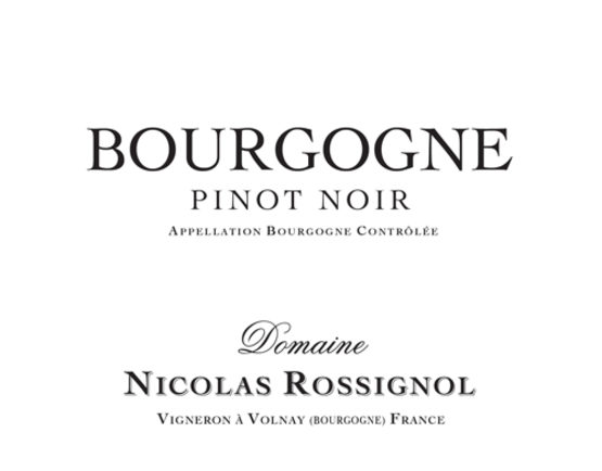 Domaine Nicolas Rossignol Bourgogne Pinot Noir