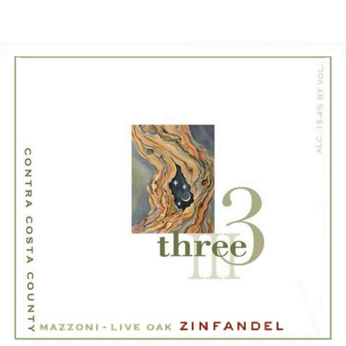 Three Wine Company Live Oak Zinfandel Label