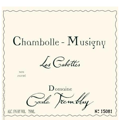 cecile tremblay chambolle musigny les cabottes
