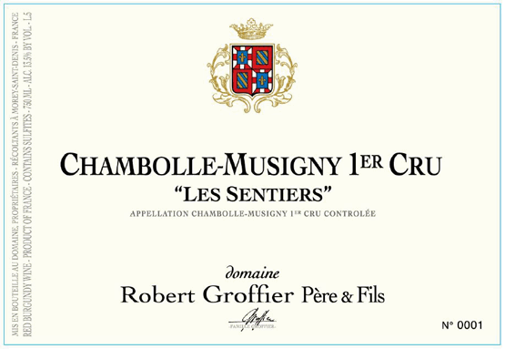 Groffier Chambolle Musigny Premier Cru Les Sentiers 