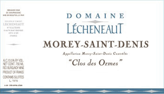Domaine Lecheneaut Morey Saint Denis Clos des Ormes
