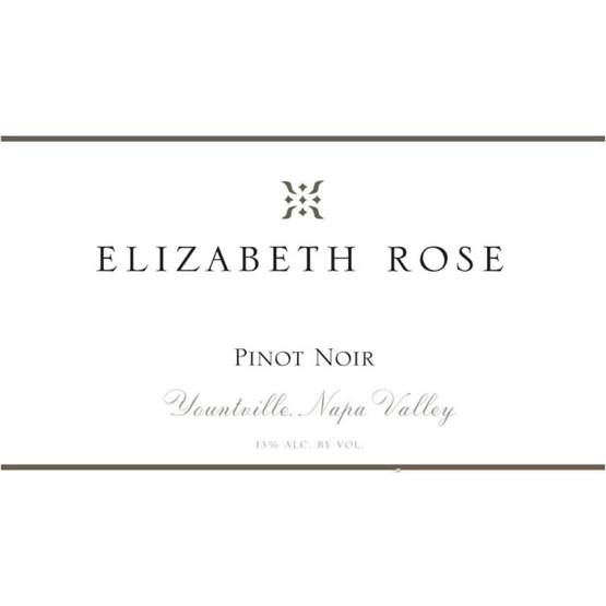 Elizabeth Rose Pinot Noir Napa Valley Label