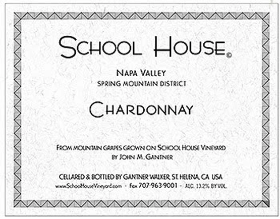 School House Vineyard Chardonnay Label
