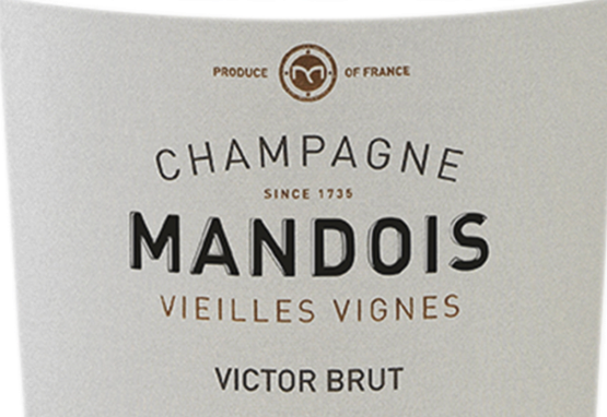 Champagne Mandois Cuvee Victor Label
