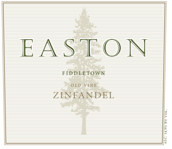 Easton Old Vine Zinfandel Rinaldi Vineyard Label