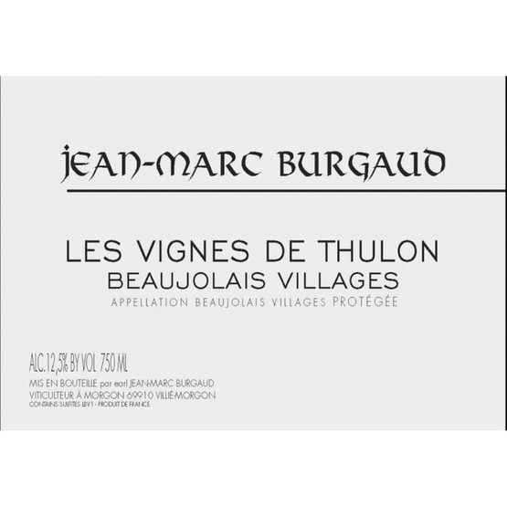 Burgaud Beaujolais Villages Label