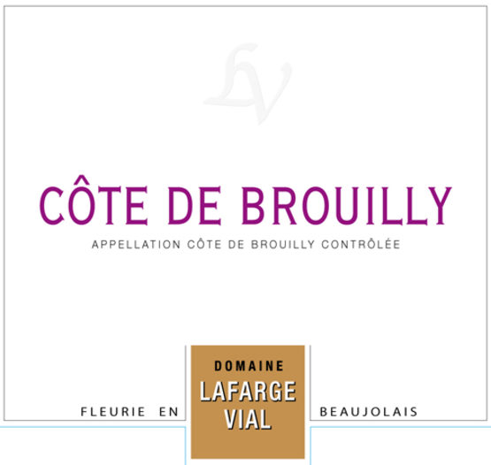 Domaine Lafarge Vial Côte de Brouilly Label