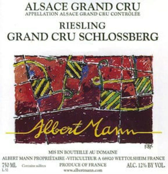 Mann Riesling Schlossberg Grand Cru Label