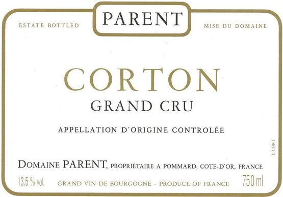 Domaine Anne Parent Corton Grand Cru Blanc