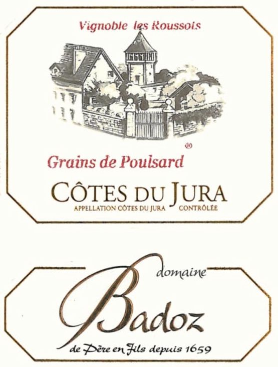Domaine Badoz Cotes De Jura Grains De Poulsard