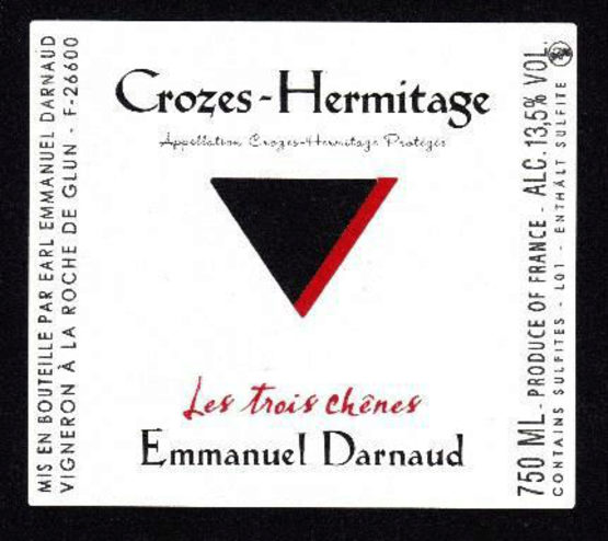 Domaine Emmanuel Darnaud Crozes Hermitage Les Trois Chenes