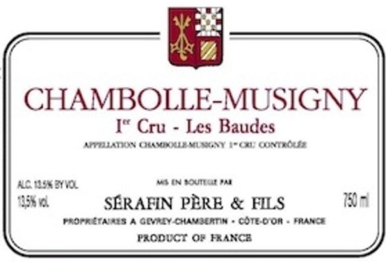 Domaine Sérafin Père et Fils Chambolle-Musigny Premier Cru Les Baudes