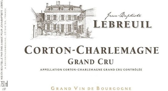 Domaine Pierre & Jean Baptiste Lebreuil Corton Charlemagne