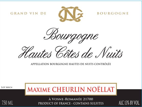 Maxime Cheurlin Noellat Bourgogne Hautes Cotes de Nuits