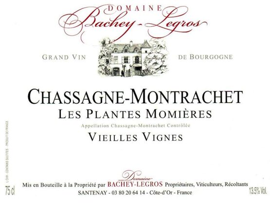 Bachey-Legros Chassagne-Montrachet Les Plantes Momieres Vieilles Vignes