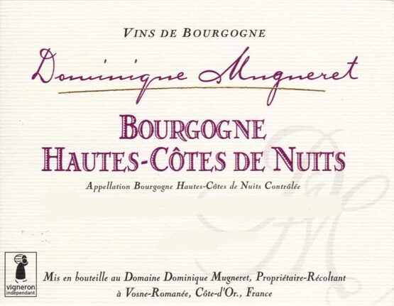 Domaine Dominique Mugneret Bourgogne Hautes-Côtes de Nuits