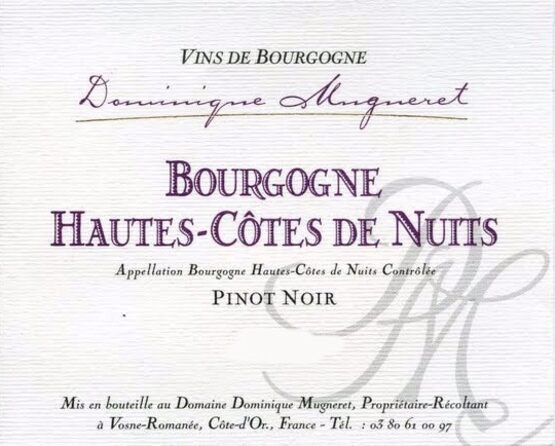 Dominique Mugneret Bourgogne Pinot Noir Vieilles Vignes
