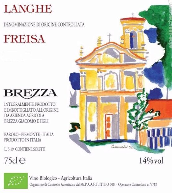 Giacomo Brezza Langhe Freisa Label