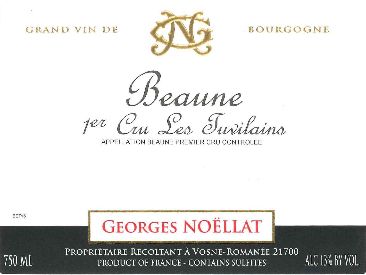 Georges Noëllat Beaune Premier Cru Les Tuvilains | Fine Vines