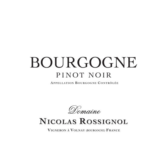 Domaine Nicolas Rossignol Bourgogne Pinot Noir