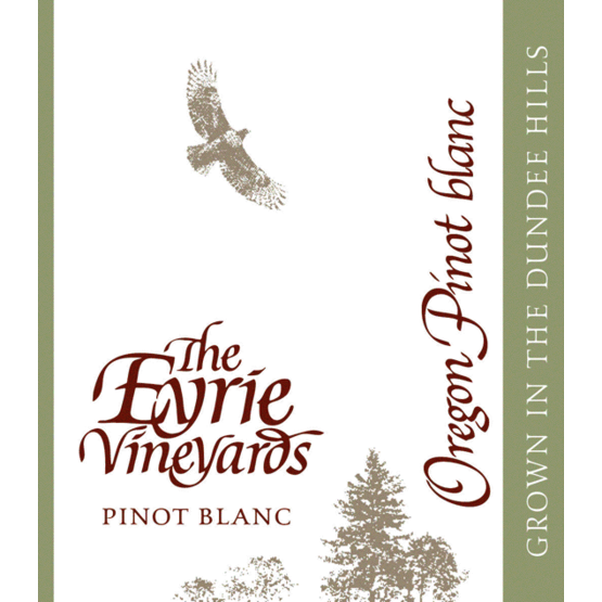 Eyrie Vineyards Pinot Blanc Dundee Hills Label