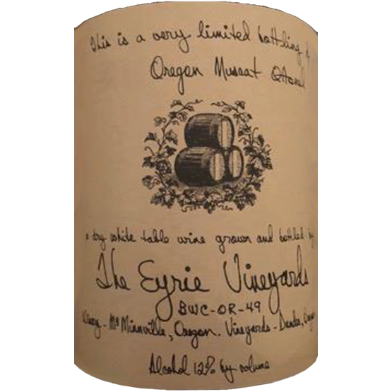 Eyrie Vineyards Muscat Ottonel Label