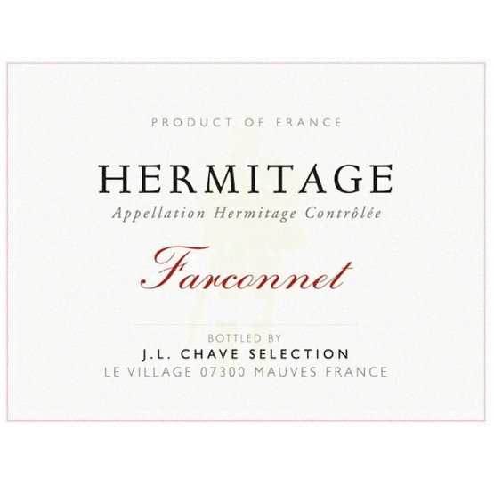 JL Chave Selection Hermitage Farconnet Label