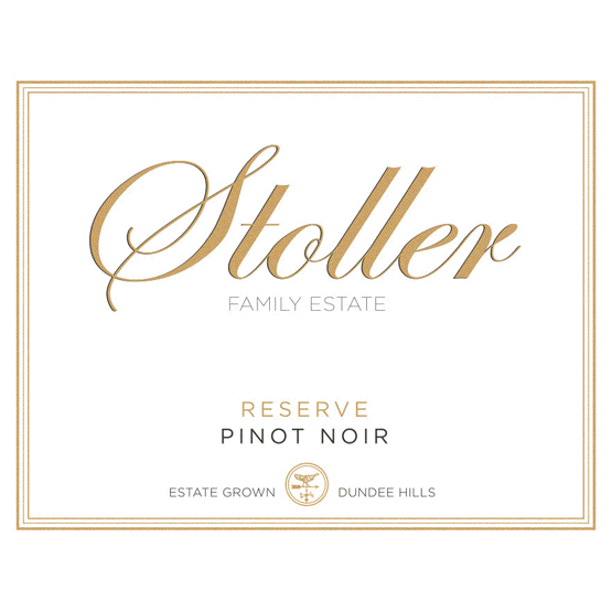 Stoller Vineyards Pinot Noir Reserve Label