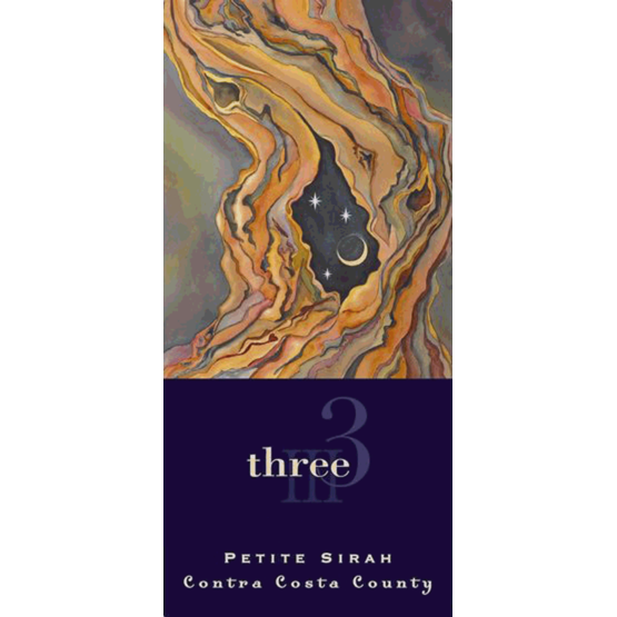 Three Wine Company Petite Sirah Contra Costa County Label