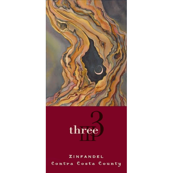 Three Wine Company Zinfandel Contra Costa County Label