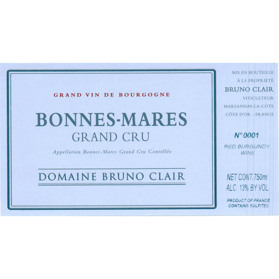 bruno clair bonnes mares grand cru
