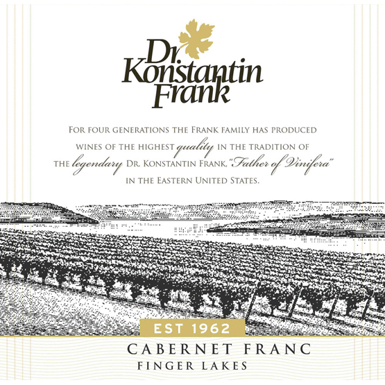 Dr Konstantin Frank Cabernet Franc Label