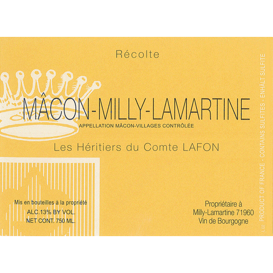 Macon Milly Lamartine Label