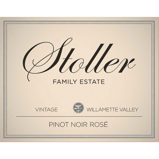 Stoller Vineyards Pinot Noir Rose Label