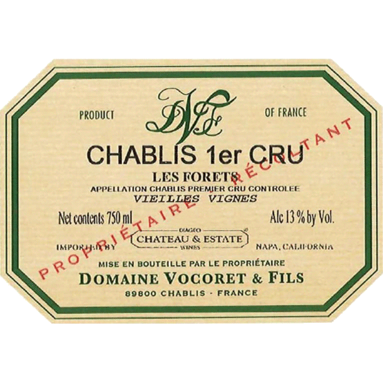 Vocoret Chablis 1er Cru Les Forets Vieilles Vignes