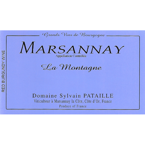 Domaine Sylvain Pataille Marsannay La Montagne Label