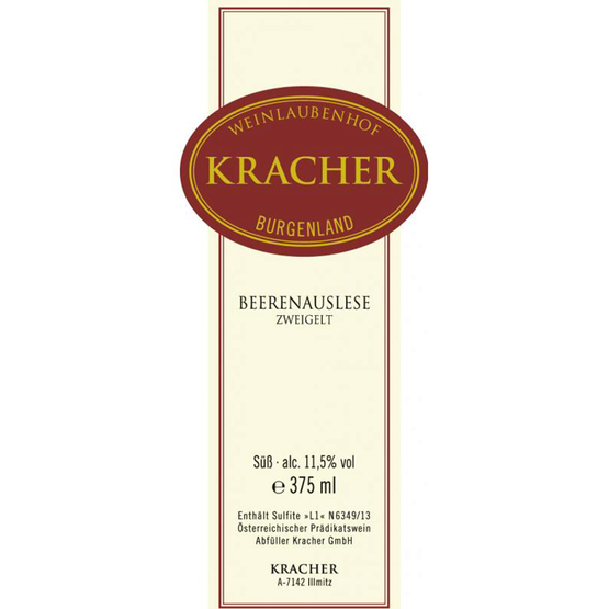 Kracher Beerenauslese Zweigelt Label