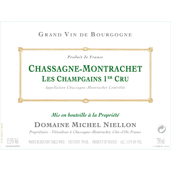 Niellon Chassagne-Montrachet Les Champgains Premier Cru