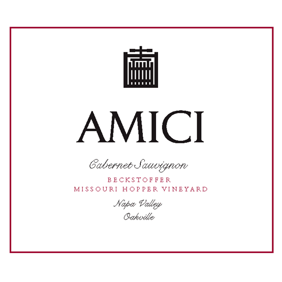 Amici Cabernet Sauvignon Beckstoffer Missouri Hopper Label