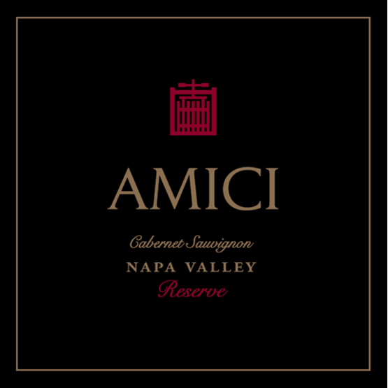 Amici Reserve Napa Valley Cabernet Sauvignon Label