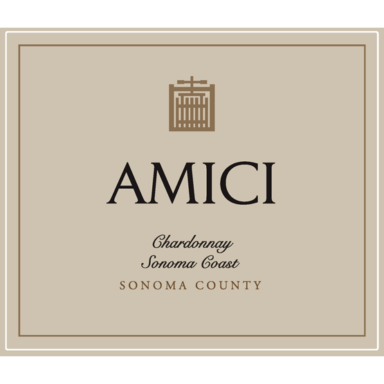 Amici Sonoma Coast Chardonnay Label
