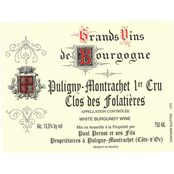 Pernot Puligny Montrachet Premier Cru Clos des Folatieres