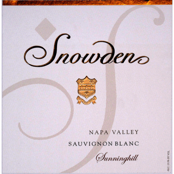 Snowden Sauvignon Blanc Sunninghill Napa Valley