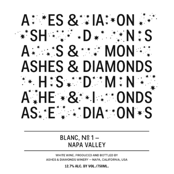Ashes & Diamonds Blanc #1 Napa Valley