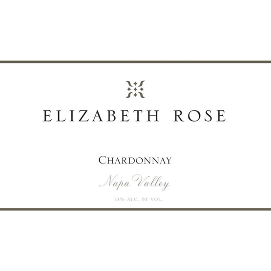 Elizabeth Rose Chardonnay Napa Valley Label