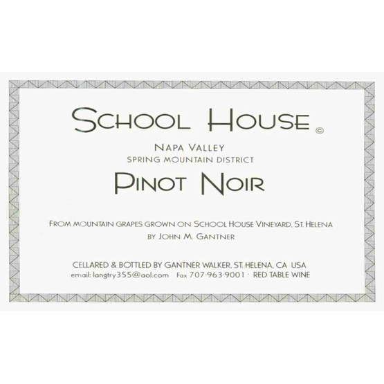 School House Vineyard Pinot Noir Label