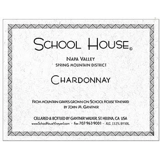 School House Vineyard Chardonnay Label
