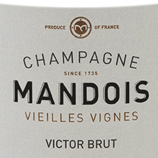 Champagne Mandois Cuvee Victor Label