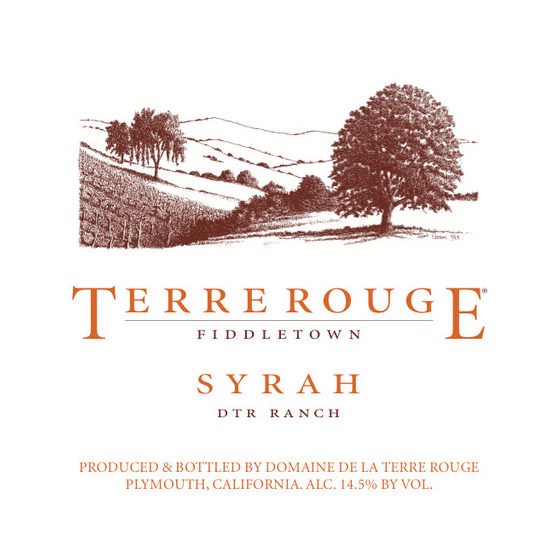 Terre Rouge Syrah DTR Ranch Label