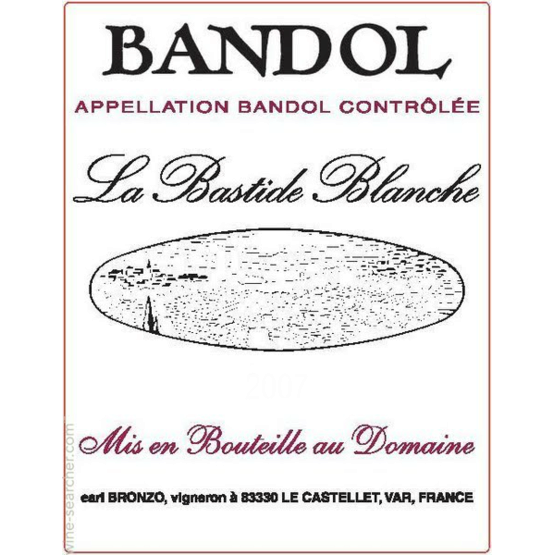 Domaine La Bastide Blanche Rose Label